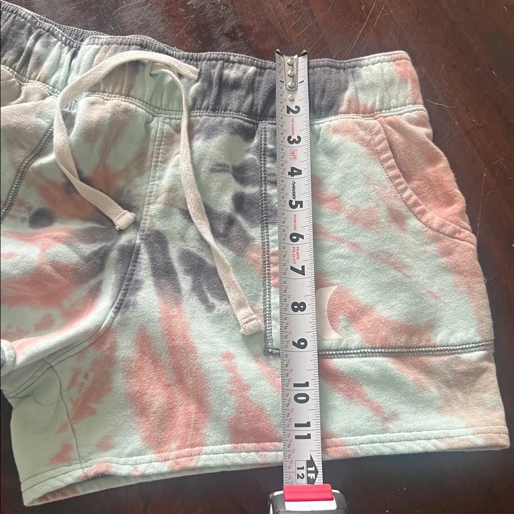 Hurley Women’s Tie Dye Drawstring Lounge Shorts Pastel Surf